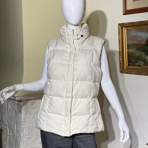 Eddie Bauer EB700 Goose Down Puffer Vest Jacket White
